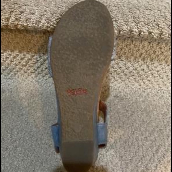 TAOS Sandles. Woven adjustable straps, Steel blue. 39/7.5 - Picture 4 of 4